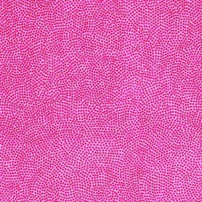 Micro Dot Metallic Foil Spandex HOT PINK