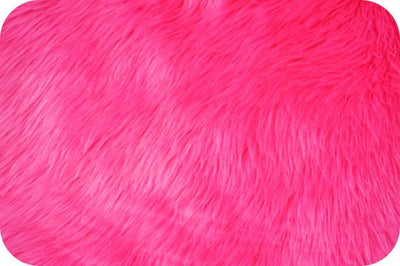 Long Pile Shaggy Fur NEON PINK