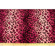Velboa Animal Skins Fur Pink Leopard