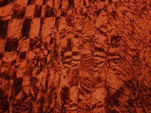 Poly Upholstery Crushed Velvet RUST CV-13