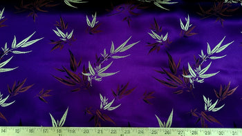 Chinese Bamboo Brocade Purple