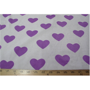Velboa Hearts Fur PURPLE