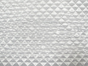 White 1-1/2 Quilted Satin