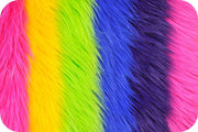 Striped Shaggy Fur RAINBOW SF-8