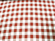 Poly Poplin Plaid DARK RED