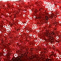 Embroidered Glitz Sequins RED