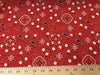 Red Paisley Print Poly/Cotton