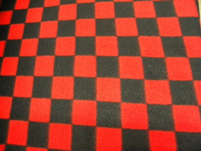 Red Black Checkered Fleece 222
