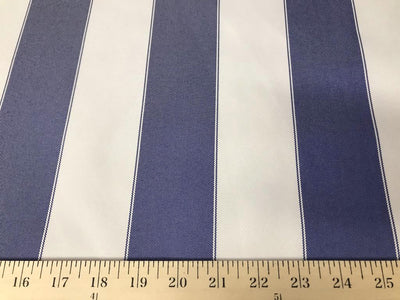 Outdoor Water-UV Resistant Canvas ROYAL BLUE WHITE STRIPED