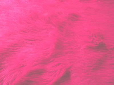 Long Pile Shaggy Fur FUCHSIA
