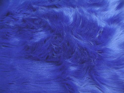 Long Pile Shaggy Fur ROYAL BLUE