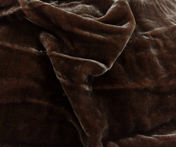 Plush Silk Velvet 54" Wide BROWN