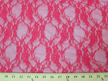 Circle Stretch Lace HOT PINK Lot 2 SL-26