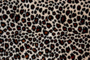 Cheetah Minky Cuddle Fur TAN BROWN "LAST PIECE MEASURES 1 YARD 25 INCHES"
