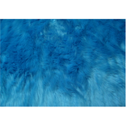 Long Pile Shaggy Fur TURQUOISE "LAST PIECE MEASURES 1 YARD 18 INCHES"