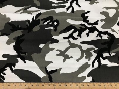 Urban Camouflage Cotton Canvas