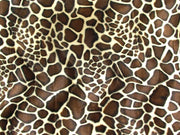 Velboa Animal Skins Fur Med Brown Giraffe