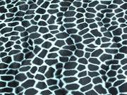Velboa Animal Skins Fur Giraffe Baby Blue
