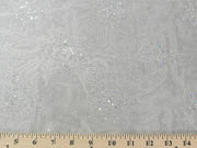 Sparkle Glitter Organza WHITE