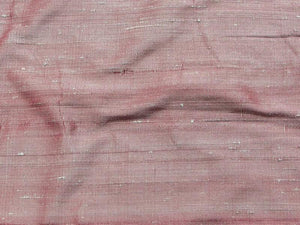 Wide Yarn Sheer Silk Dupioni 54" Wide SILVER BURGUNDY (CLEARANCE SALE)