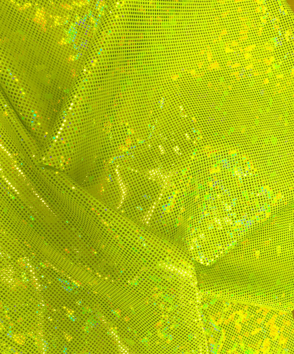 Metallic Reef Hologram Spandex Fabric