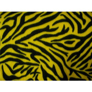 Zebra Black Yellow Fleece
